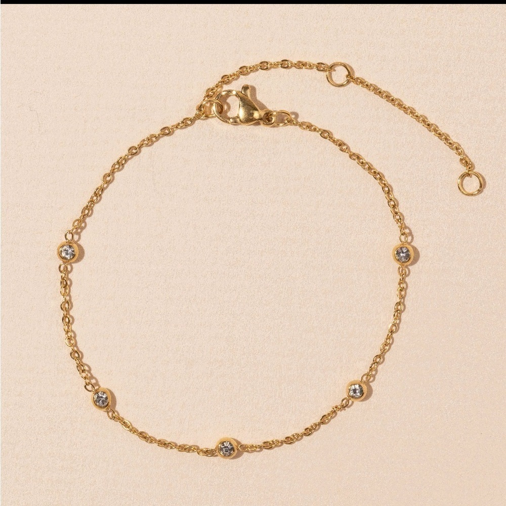 18K Gold Dip Stainless Steel Bracelet